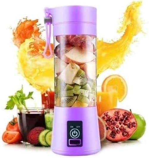 Portable Mini 6-Blade Juicer Blender – USB Rechargeable Smoothie Cup (380ml)
