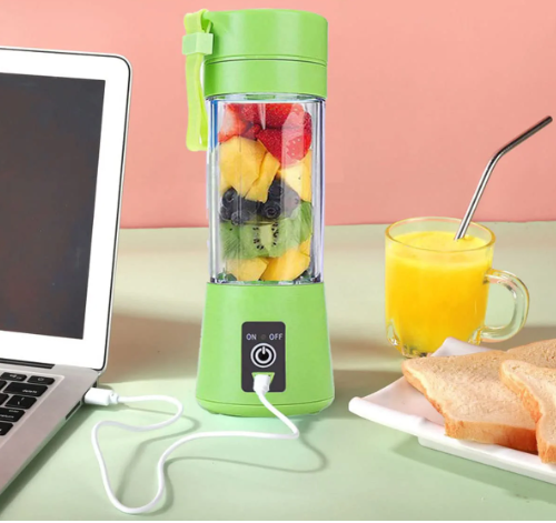 Portable Mini 6-Blade Juicer Blender – USB Rechargeable Smoothie Cup (380ml)