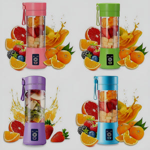 Portable Mini 6-Blade Juicer Blender – USB Rechargeable Smoothie Cup (380ml)