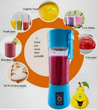 Portable Mini 6-Blade Juicer Blender – USB Rechargeable Smoothie Cup (380ml)