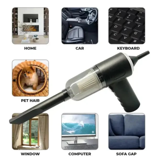 3-in-1 Portable Wireless Vacuum Cleaner & Air Duster (AS-228)