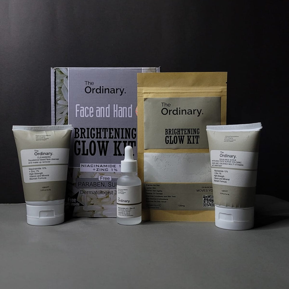 The Ordinary Face & Hand Brightening Glow Kit – 4-Piece Skincare Set