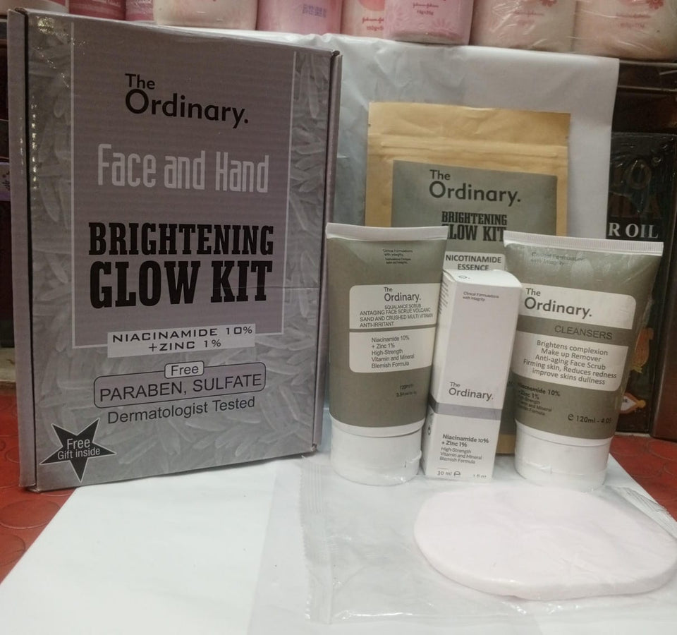The Ordinary Face & Hand Brightening Glow Kit – 4-Piece Skincare Set