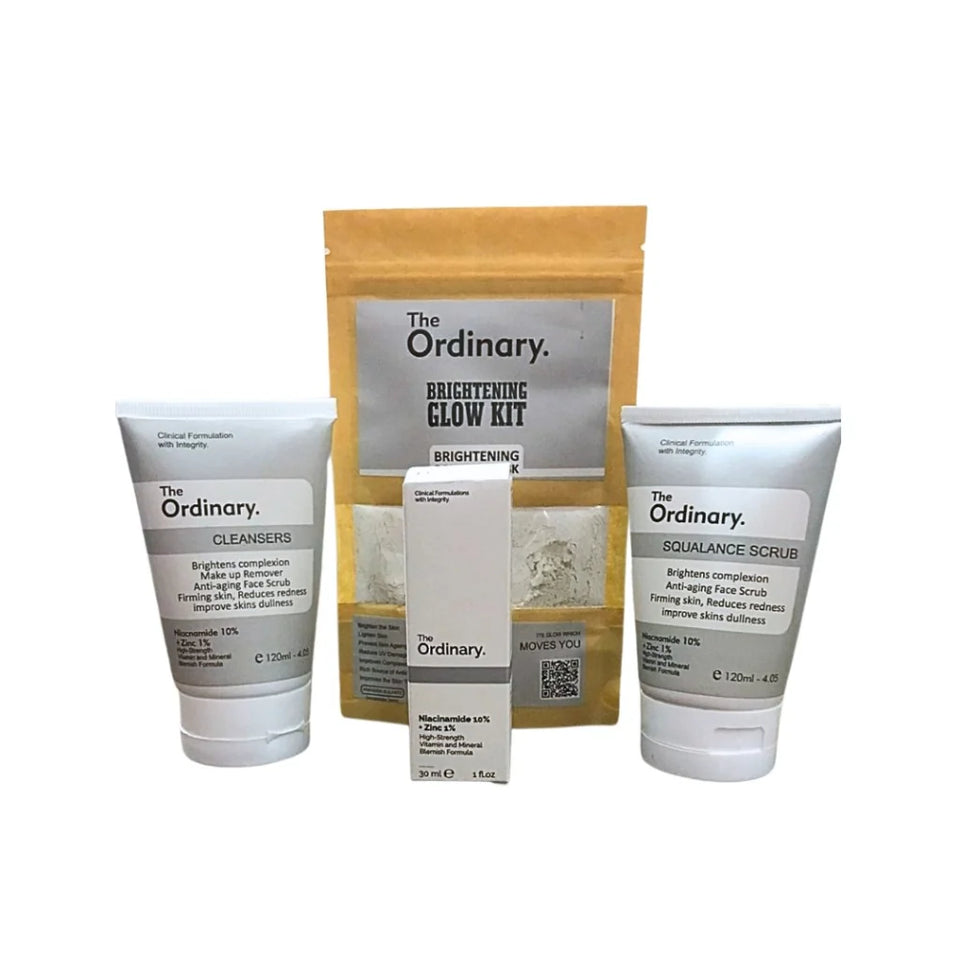 The Ordinary Face & Hand Brightening Glow Kit – 4-Piece Skincare Set