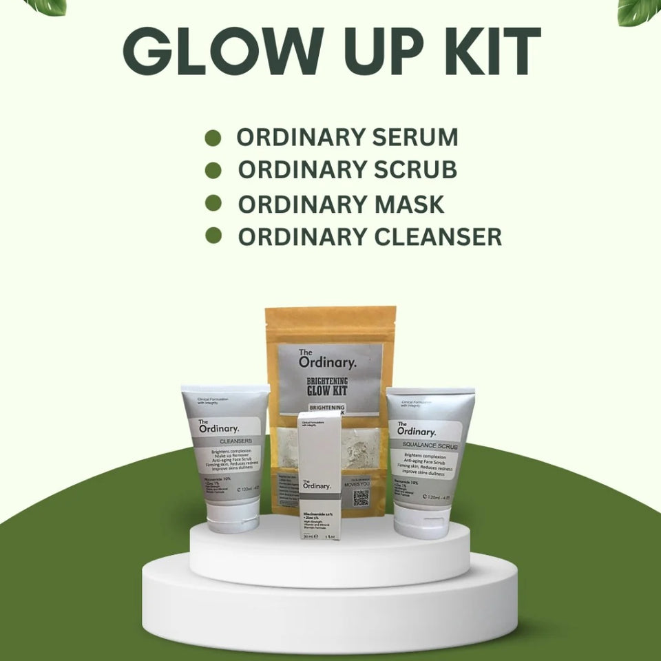 The Ordinary Face & Hand Brightening Glow Kit – 4-Piece Skincare Set