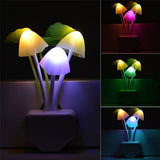 Mushroom LED Night Light – Dusk to Dawn Sensor Flower Lamp for Bedroom & Kids Room