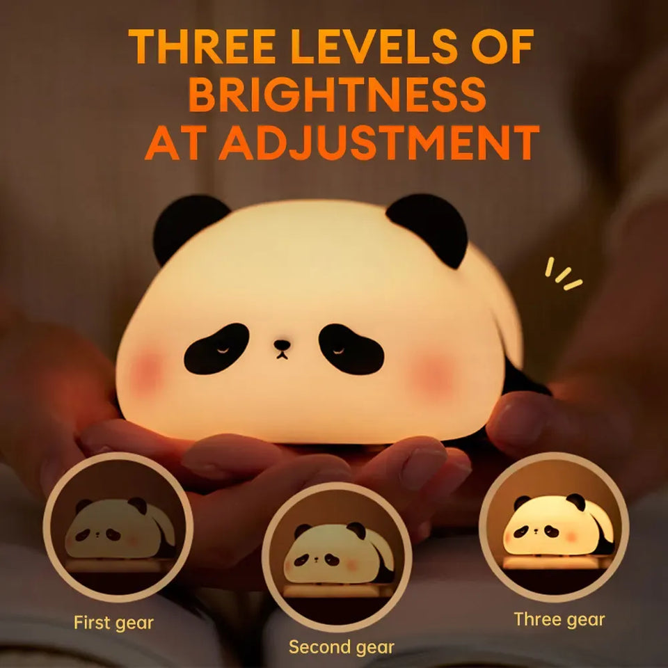 Rechargeable Panda Night Lamp – Soft Silicone Touch Light for Kids & Bedroom