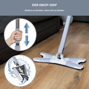 XMOP Floor Mop – Advanced Microfiber Cleaning Mop with Swivel Head