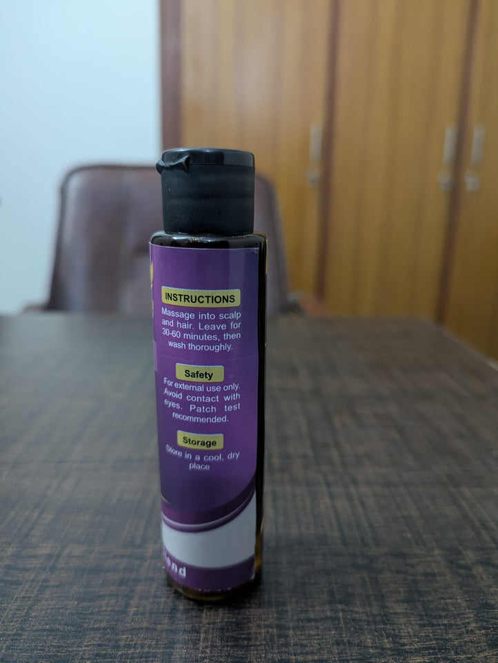 Onion Hair Oil – Natural Hair Growth & Anti-Hair Fall Oil with Sulfur & Antioxidants | Strengthens Roots & Adds Shine | 100 ml