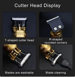 T9 Trimmer - Vintage T9 Gold Hair Trimmer - Premium Body Dragon Shape T9 Hair Trimmer Plastic Body